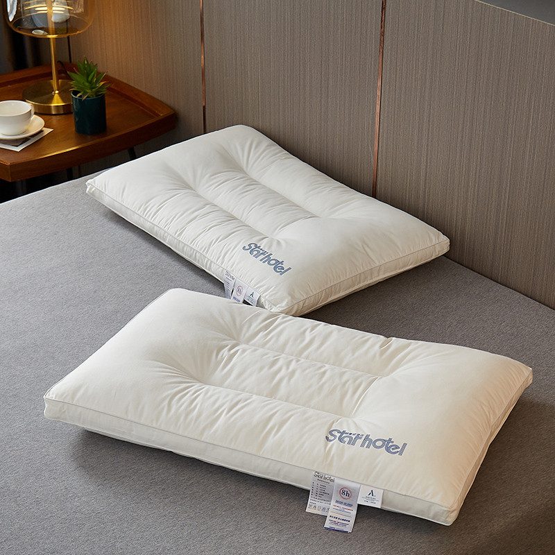 Class A Cotton Star Hotel Pillow Core Hotel Pillow Sleep Aid Pillow หมอนกลาง 48 * 74 ซม.