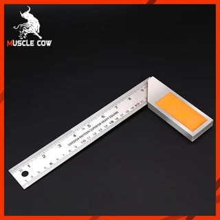 MUSCLE COW ฉากวัดมุมรูปตัวแอล สแตนเลส (10 นิ้ว/12 นิ้ว) แข็งแรง แม่นยำ เหมาะสำหรับงานไม้