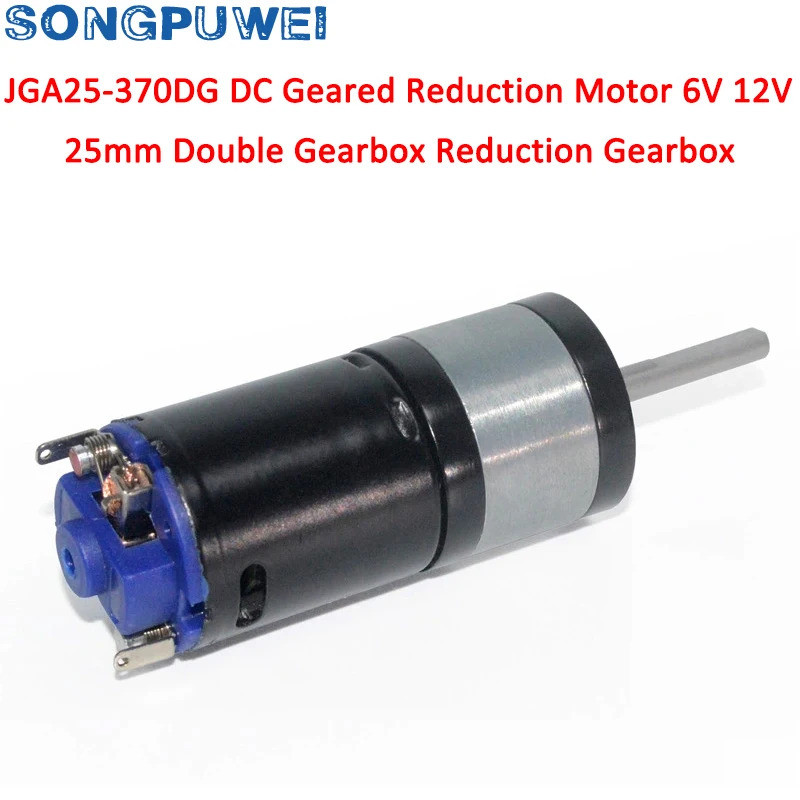 JGA25-370DG แม่เหล็กสูงกว่าแรงบิด 370 เกียร์ดาวเคราะห์ reductor มอเตอร์ 12v 20000R 370 DC มอเตอร์คู่