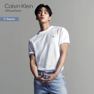 CALVIN KLEIN เสื้อยืดผู้ชาย Archive Logo ทรง Relaxed รุ่น 40HM229 YAA - สีขาว