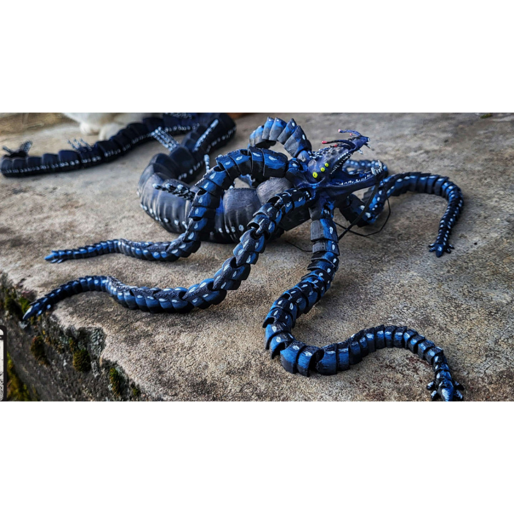 Cuero Toy MOnster Articulated Gargant Leviathan - Subnautica