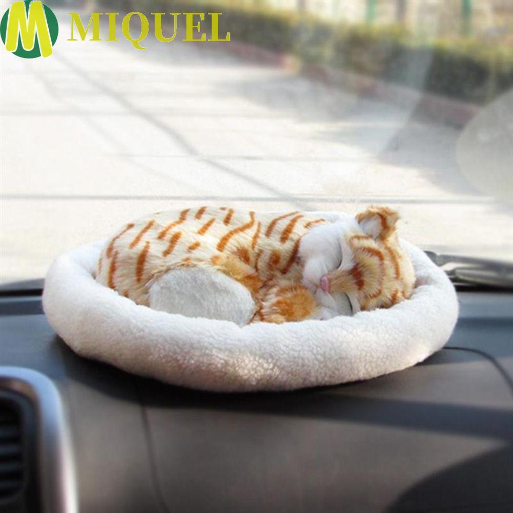 MIQUEL จําลองสัตว์หลายสไตล์ตกแต่งบ้านสร้างสรรค์หายใจแมวหัตถกรรมนอนสุนัขตุ๊กตาเครื่องประดับ