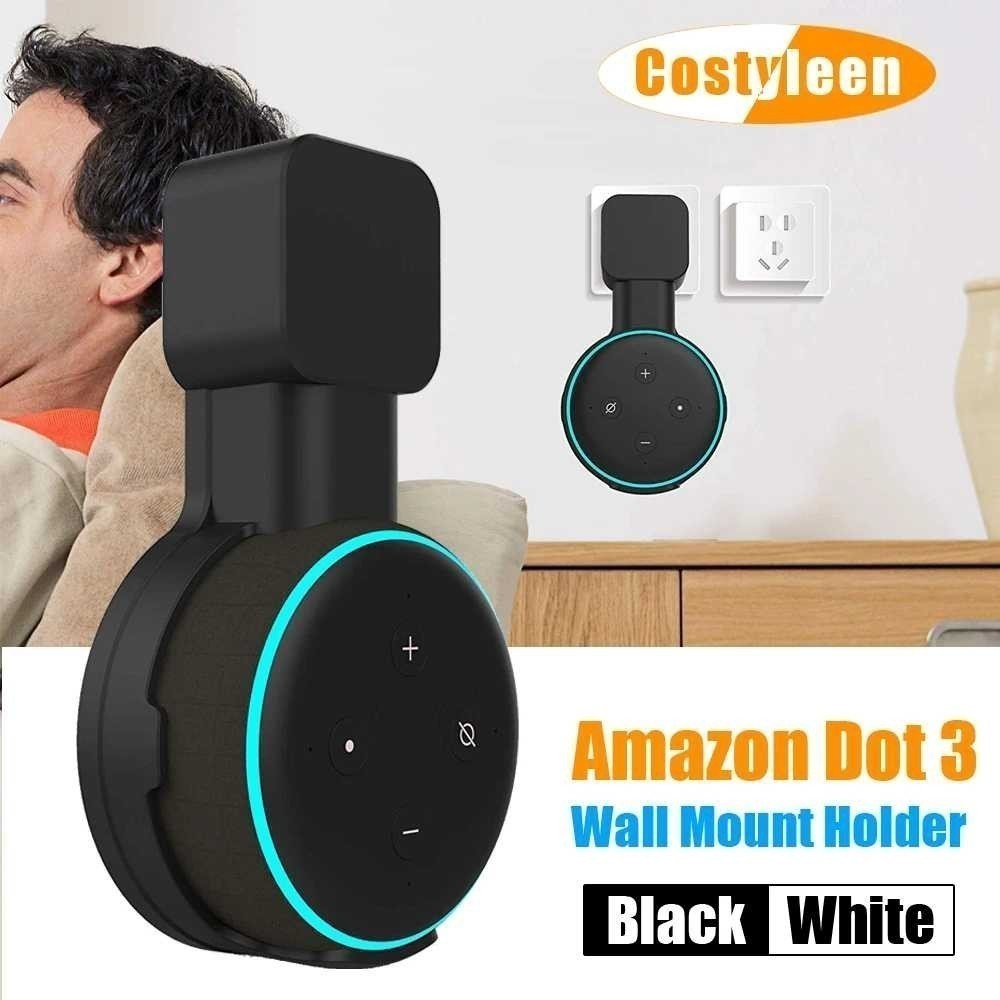 GANTUNGAN Charger Plug Bracket Hanger สําหรับ Alexa Echo Dot Gen 3 | ปลั๊กชาร์จแบบแขวนสําหรับ Alexa 
