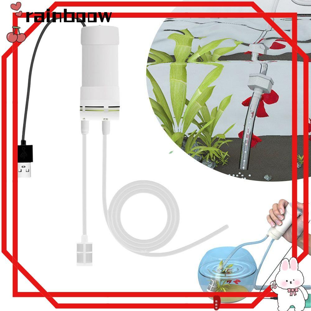 RAINBOW Self Priming ปั๊ม, 5V 2A USB Fish Tank Water Changer, Mini Plus Drainer Aquarium เครื่องมือเ