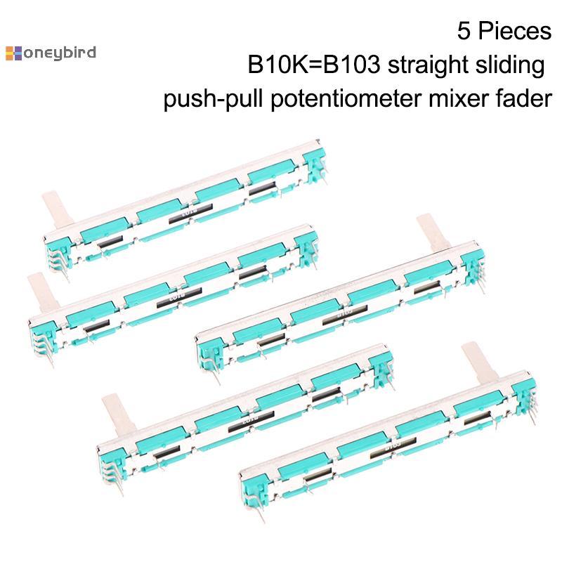 Kaleidoscope 5 ชิ้น 75 MM Double B10K Original B10KX2 Behringer Pot Mixer Fader Nice