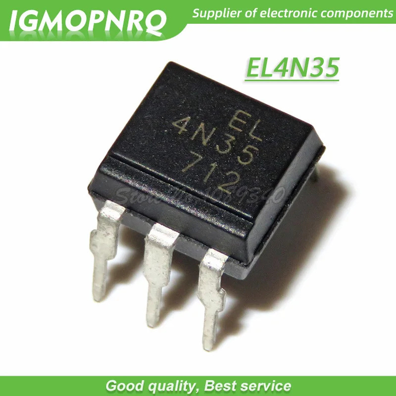 10 ชิ้น/แบทช์ EL4N25 EL4N35 4N25 4N35 ชนิดอินไลน์