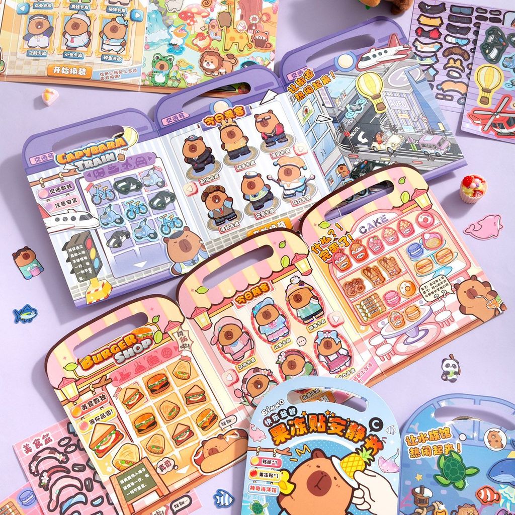 Kapibala Fun Game Jelly Straw หนังสือเงียบ20251020