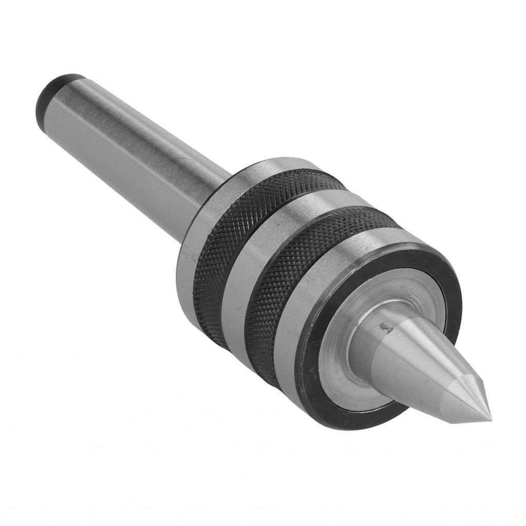 HSS Cone Live Center หมุนได้ 144 มม. / 5.7 นิ้ว 0.01 มม. MT2 สำหรับงานไม้