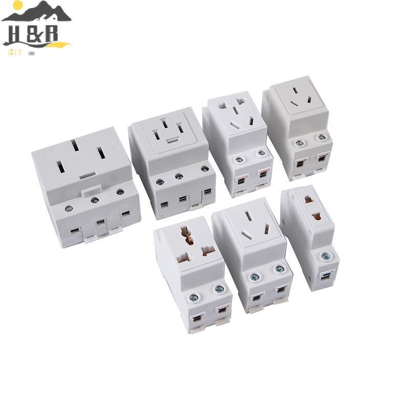H&B Oct AC30 EU และ AU ประเภท 35 มม.DIN Rail Mount AC Power 10A 16A 25A 250V 440V 2/3/4/5 Pin Plug M