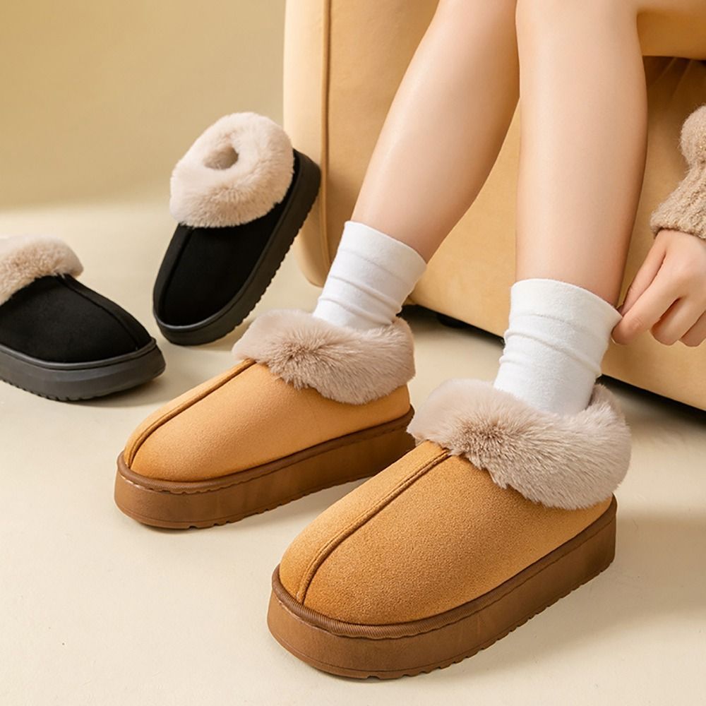 ฮูอิชู รองเท้าลุยหิมะ ขนหนา อบอุ่น สำหรับผู้หญิง - รูปที่ 3