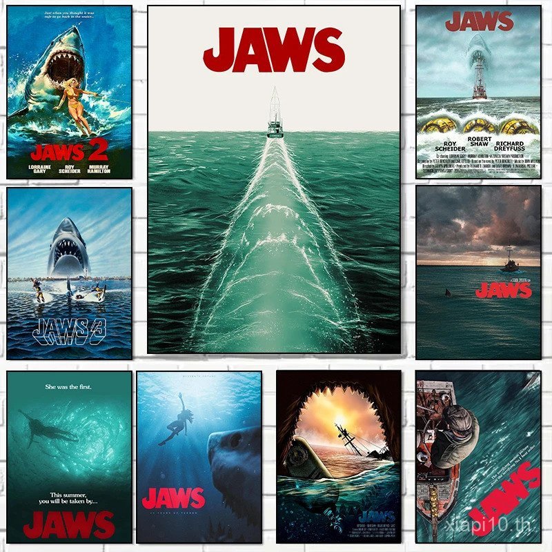 โปสเตอร์ภาพยนตร์ American Horror Story: Jaw สำหรับตกแต่งผนังห้อง แบบไม่มีกรอบพร้อมผ้าใบ TDCB