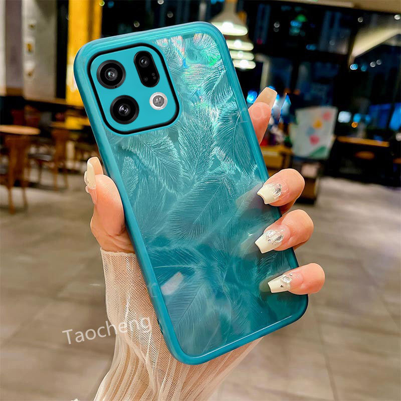 เคสโทรศัพท์สําหรับOppoค้นหาX9 Pro X9Pro FindX9Pro 5G 2025 นุ่มโปร่งแสงClear TPU Featherปลอกแฟชั่นBeatifulปกหลัง