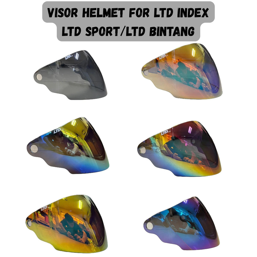 LTD HELMET VISOR สําหรับ LTD INDEX LTD SPORT BARU LTD AVENT HELMET LTD ใหม่หมวกกันน็อคกีฬา VISOR IND