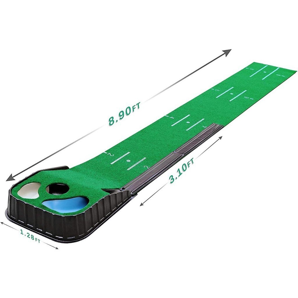 [svzfjuv] Golf Putting Mat Putting Exerciser Portable Golf Training Mat Golf Hitting Mat for Home Of