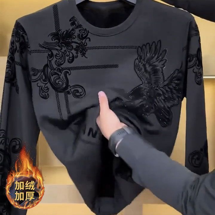 เสื้อแขนยาวสำหรับผู้ชาย คอลเล็กชันใหม่ ออกแบบทันสมัย และอบอุ่นในสไตล์ระดับไฮเอนด์ เหมาะสำหรับฤดูใบไม้ร่วงและฤดูหนาว