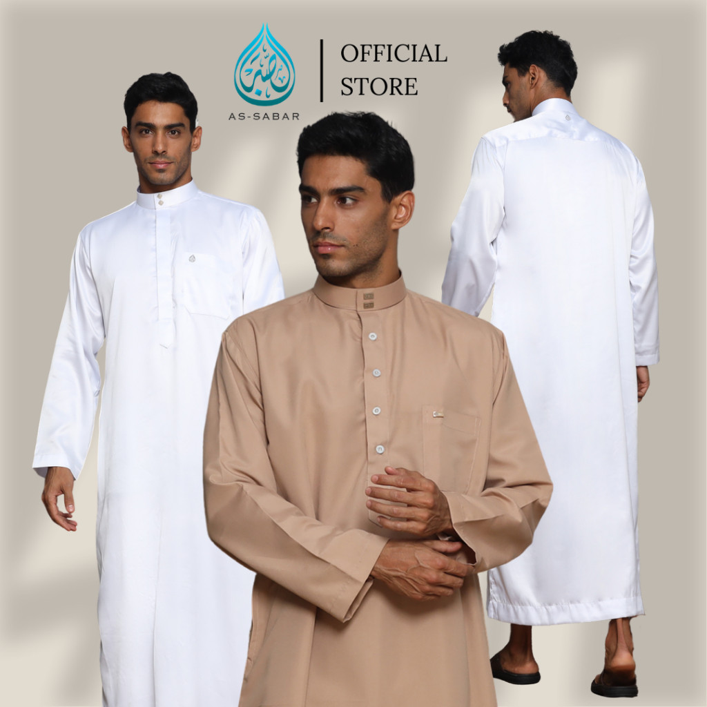 Assabar - ผู้ชายล่าสุด Gamis, Mens koko Gamis, เสื้อผ้าอิสลามสําหรับผู้ชาย, เสื้อคลุมหรูหราทันสมัย, 