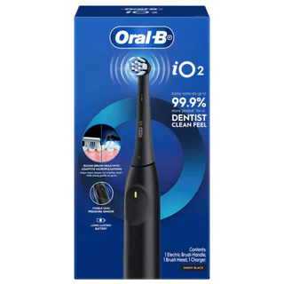 Oral B ออรัล-บี แปรงสีฟันไฟฟ้า ไอโอ ซีรีส์ 2 ไนท์ ดำ 1 ชิ้น
