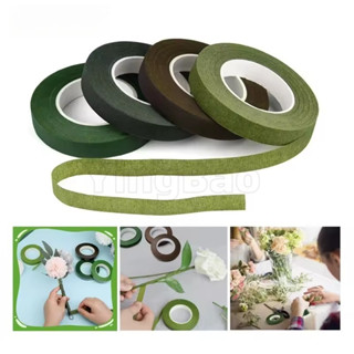 120 หลา/4ม้วน12มิลลิเมตรกาวในตัวช่อดอกไม้ก้านเทปดอกไม้ประดิษ…