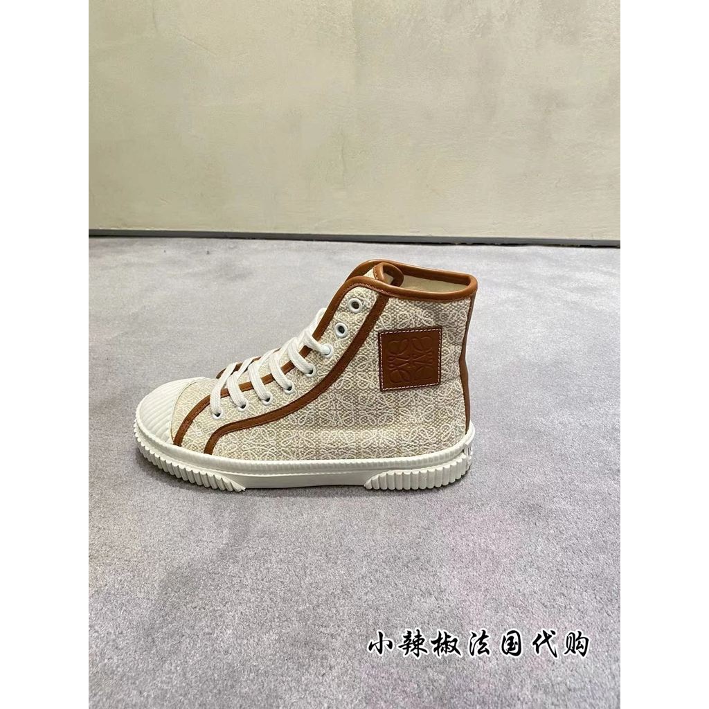 French Daigou Loewe/Loewe Ladies Anagram รองเท้าผ้าใบคุณภาพสูง