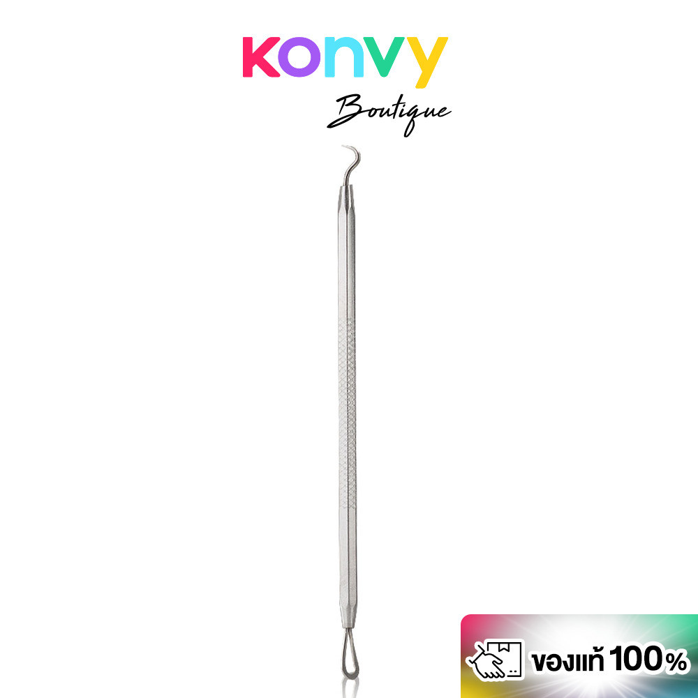 Oni Dual-Ended Curved Acne Tool ที่กดสิว 2 หัวโอนิ ผลิตจากสแตนเลสคุณภาพดี เกรดพรีเมียม กันสนิม แข็งแรงทนทาน.