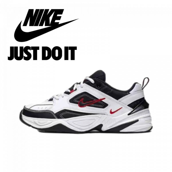 NIKE M2k Tekno Tekno Black Red AV4789-104 รองเท้ากีฬาชายและหญิง