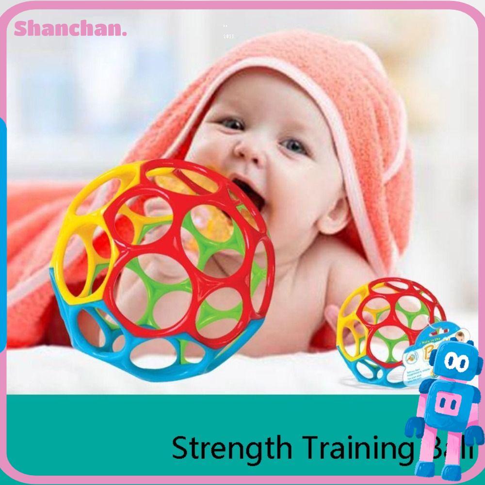 SHANCHAN ลูกบอลฝึกความแข็งแรง, หลุมกระจอกง่ายสดใสเริ่มต้น Oball, อายุทารกแรกเกิดและขึ้น Rattle การฝึ