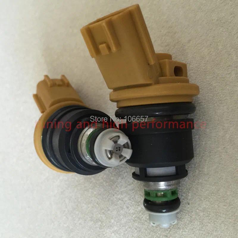 555CC ประสิทธิภาพสูง nismo side feed หัวฉีดน้ํามันเชื้อเพลิง 16600-RR543 สีเหลืองสําหรับ nisaan 300Z