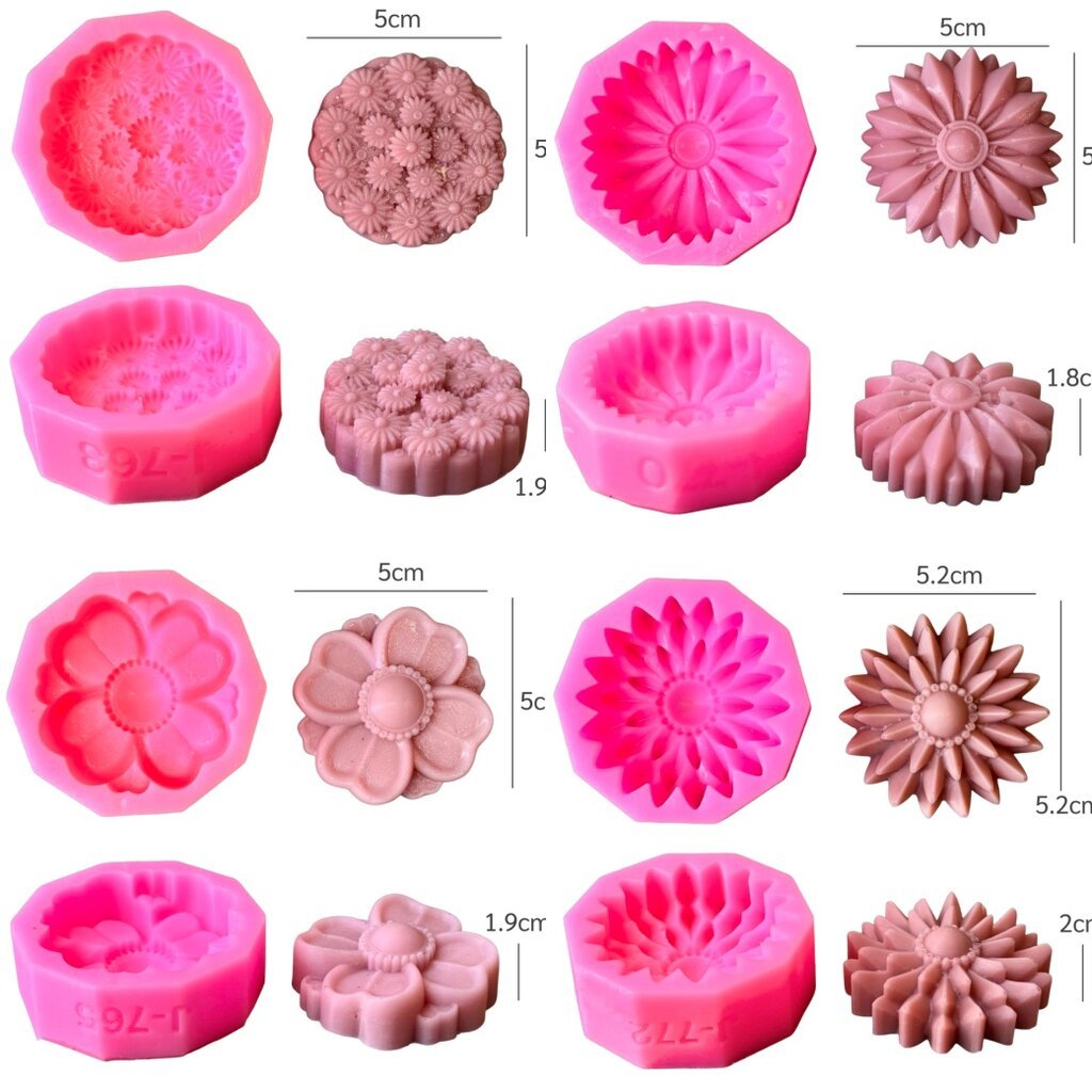 แม่พิมพ์ ดอกไม้ไทย 4 แบบ ทำอะลัวได้ 3.5cm และ 5cm