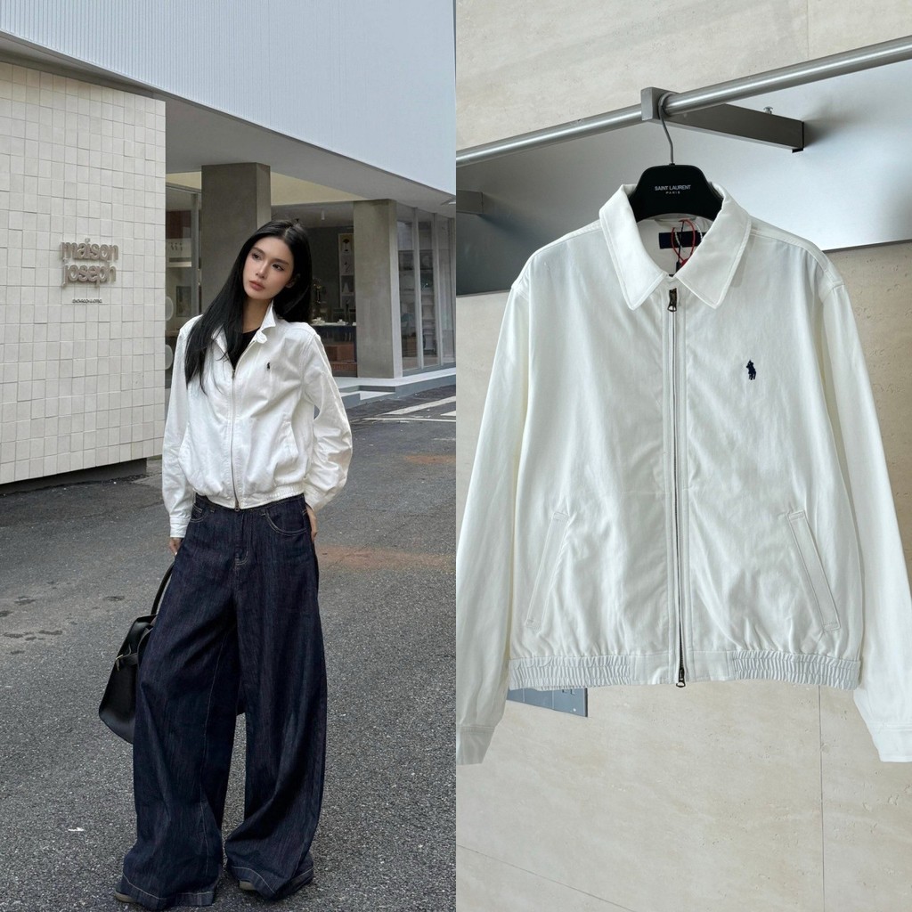 P9XL RL New Style Horse Embroidery Zipper Jacket Coat Unisex Celebrity Same Style