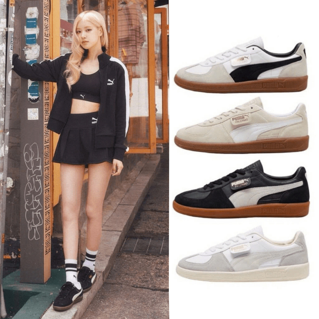 รองเท้าผ้าใบ Puma Palermo สําหรับผู้ชายและผู้หญิง Hot puma Vintage รองเท้าผ้าใบ 2024