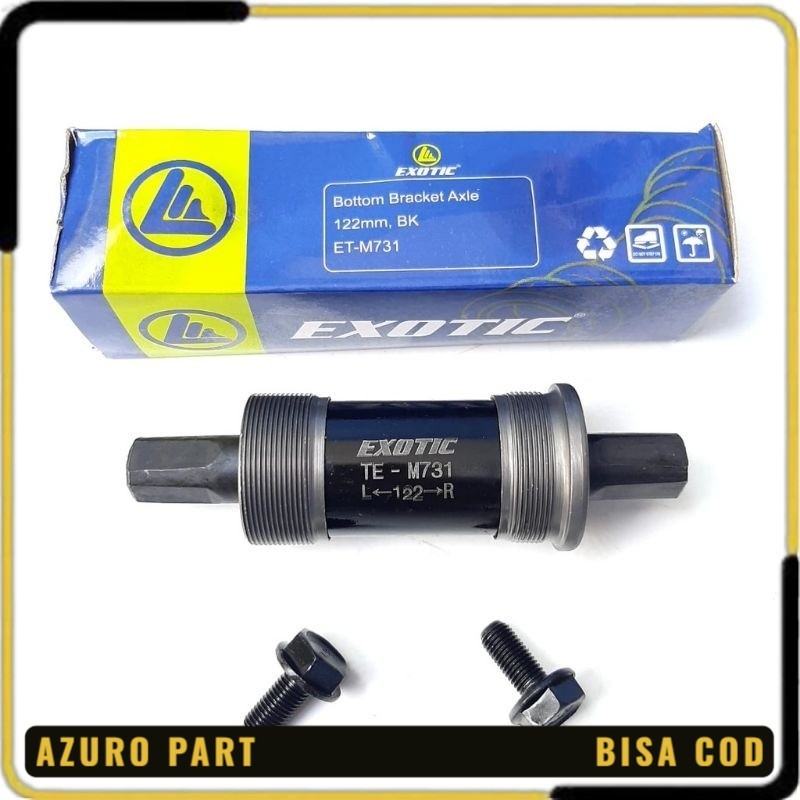 AS BB BOTTOM BRACKET BEARING BOX 122MM ET-M731 EXOTIC BIKE