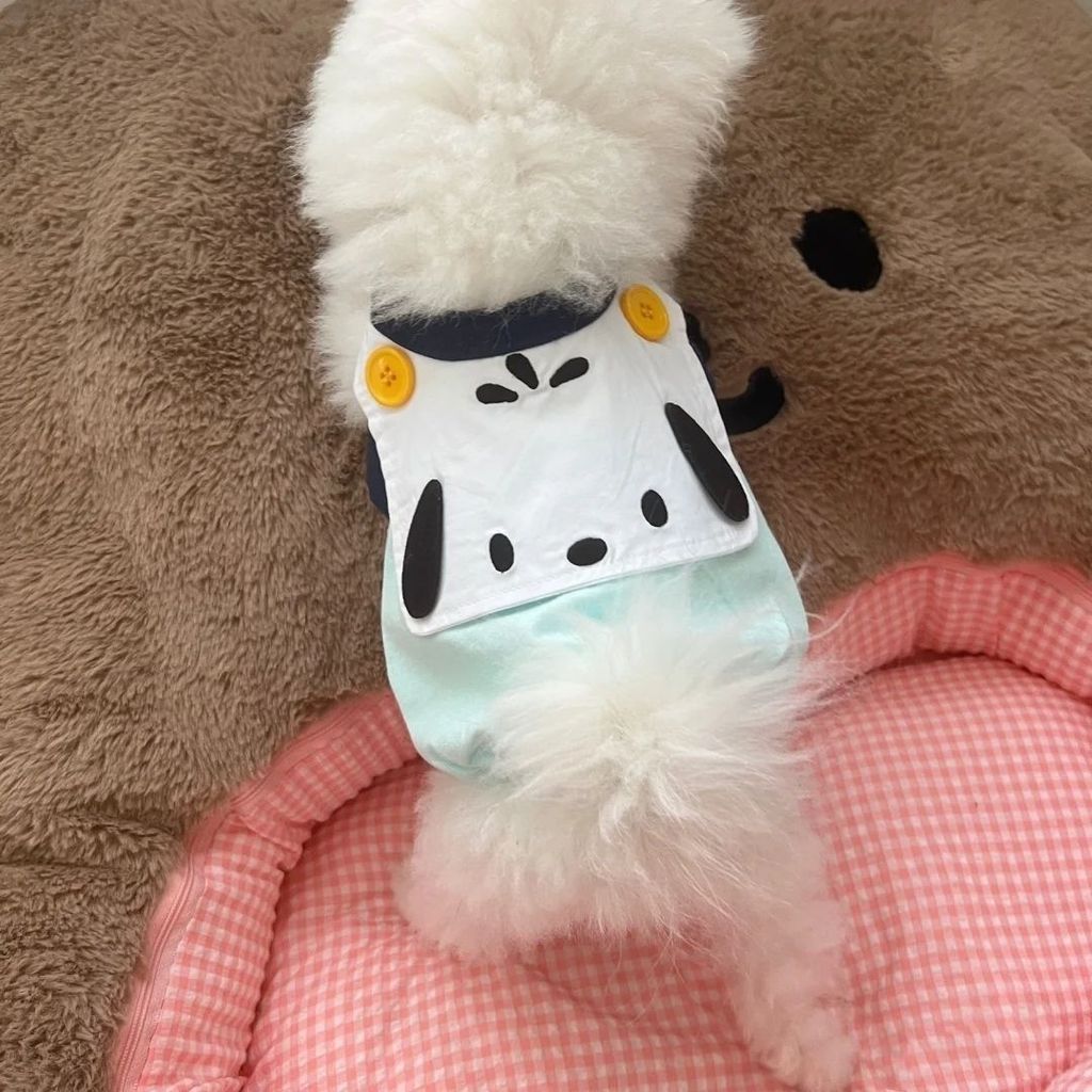 ฤดูใบไม้ผลิฤดูร้อน Afraid Cha Pudding เสื้อผ้าสุนัข Maltes Yorkshire Bichon Shih Teddy Muppets Gradi