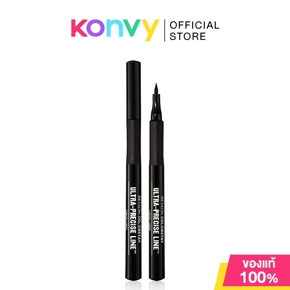 REVLON Colorstay Ultra-Precise Line Liquid Liner 1.2g #Blackest Black เรฟลอน อายไลเนอร์ปลายเรียว.