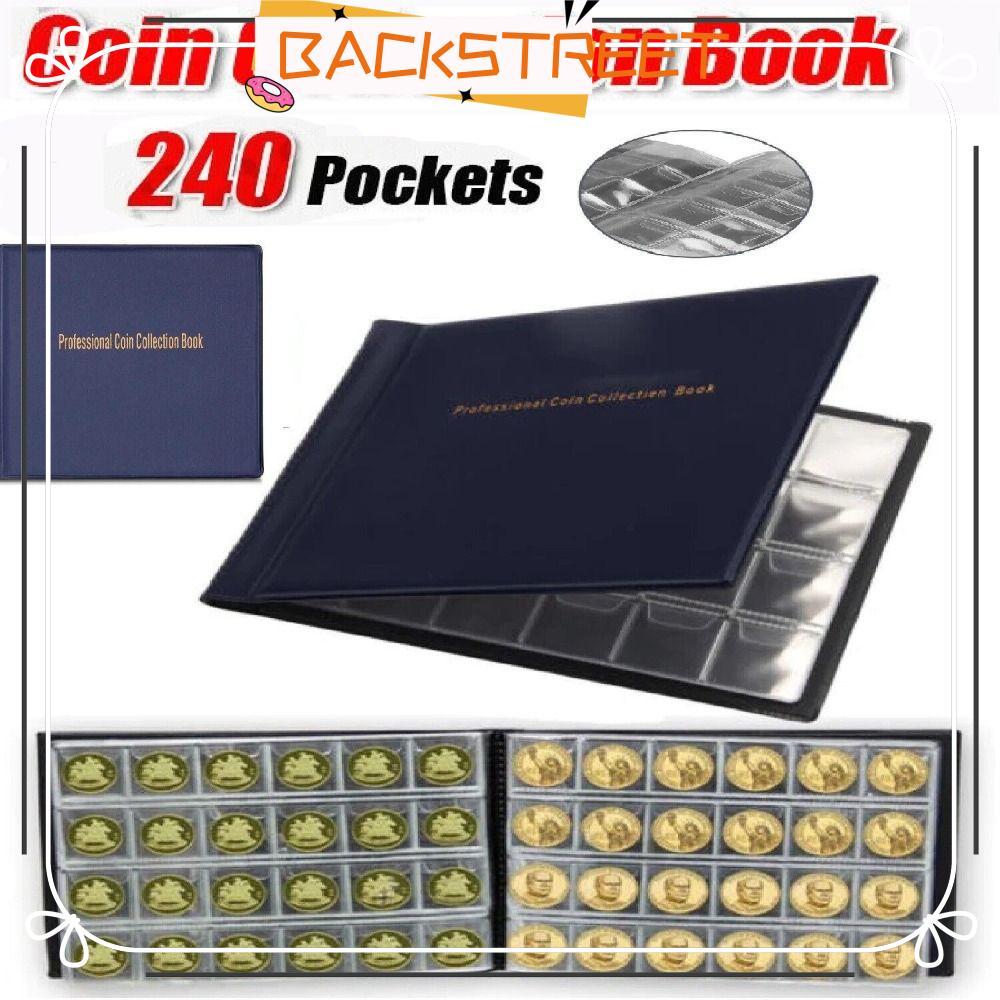 BACKSTAGE Coin Collection Holder, Penny อัลบั้มของขวัญ 10 หน้า Coin Collection Storage , ทนทาน PVC 2