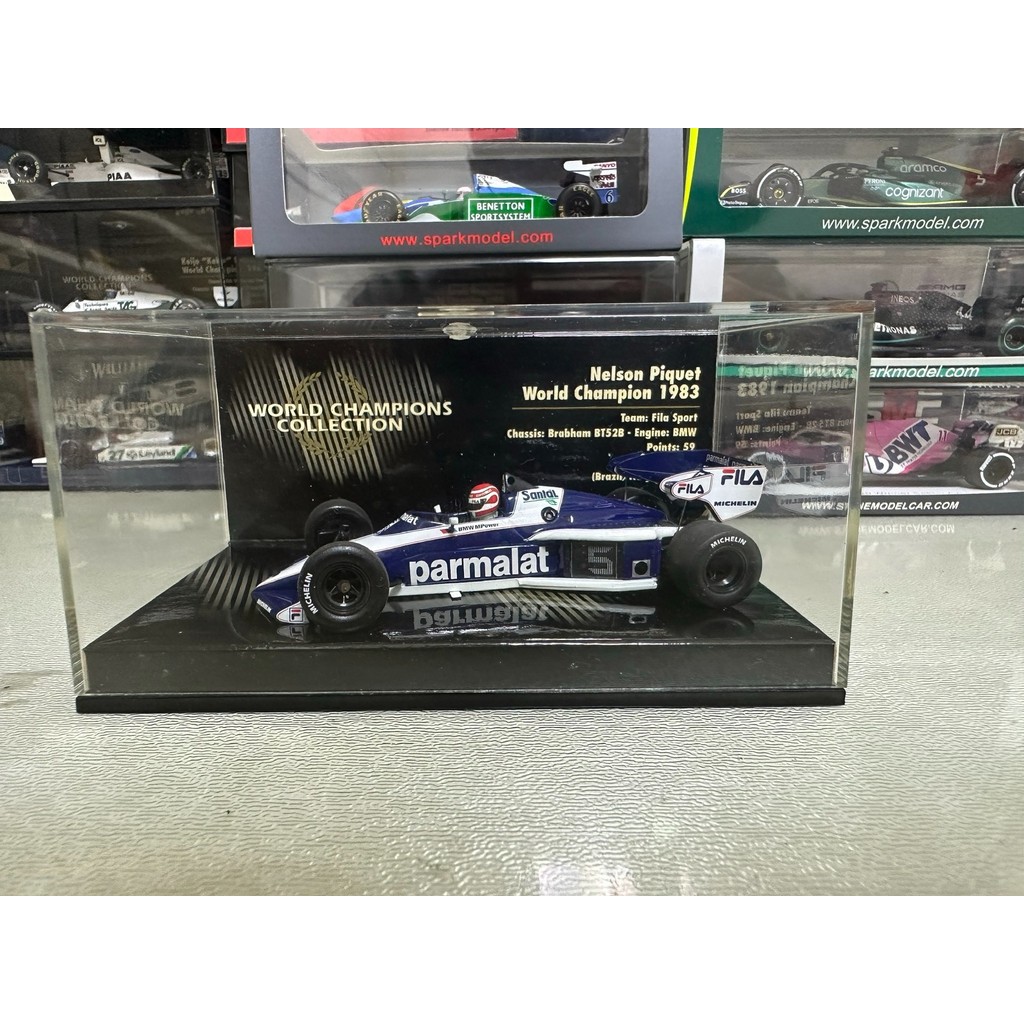 มินิตัด/Minichamps 1/43 Brabham Brabham BT52B Nelson Piquet 1983 รุ่นมงกุฎโลกรุ่นบรรจุภัณฑ์เดิมลักษณ