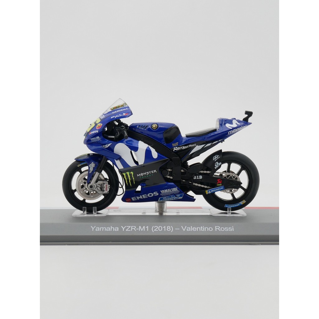 Ixo 1: 18 Moto GP 2018 YAMAHA YZR-M1 YAMAHA รถจักรยานยนต์ Racing รถของเล่น