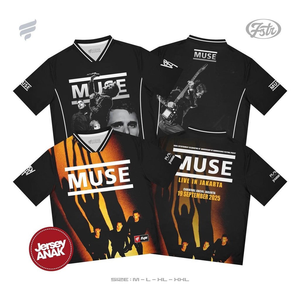 MUSE FASTER KIDS - KIDS Jersey - KIDS Music Band Jersey - Music Jersey - Cool KIDS Sportswear &