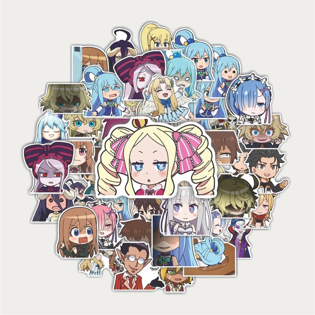สติ๊กเกอร์แพ็ค ISEKAI QUARTET สติ๊กเกอร์ | สติ๊กเกอร์ TUMBLR | สติ๊กเกอร์แล็ปท็อปสําหรับกระเป๋าเดินท