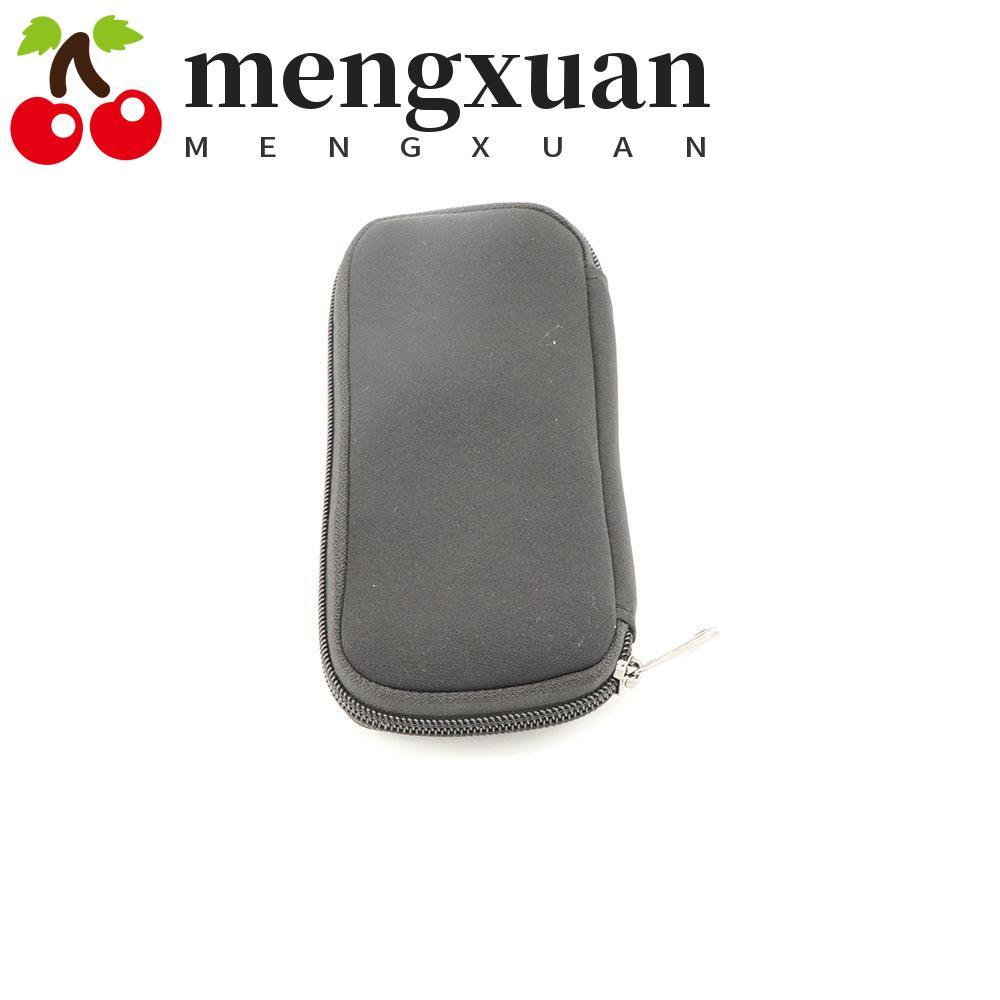 MENGXUAN แฟลชไดรฟ์ Organizer สีดํา Travel U Disk Holder กันฝุ่นกันกระแทก Neoprene U Disk Bag