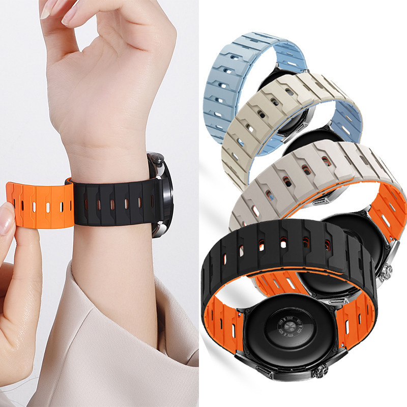 22 มม.ซิลิโคนสําหรับ Honor Watch 5 Pro 4Pro GS Pro GS4 GS3 Sport Band