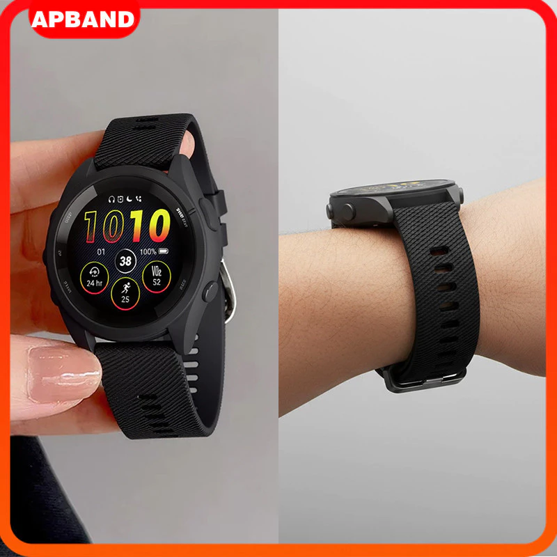 สายซิลิโคน for Garmin Forerunner 165 55 158 570 42mm/vivoactive 5/Active /Bounce/VivoMove/Venu/approach วงนุ่มกีฬา