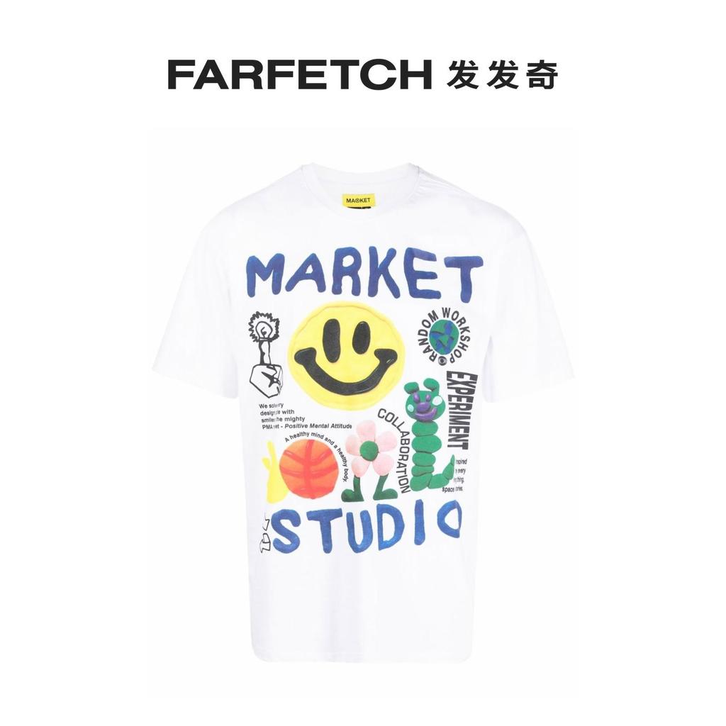 CHINATOWN MARKET MensSmiley Collage TshirtFARFETCH发奇