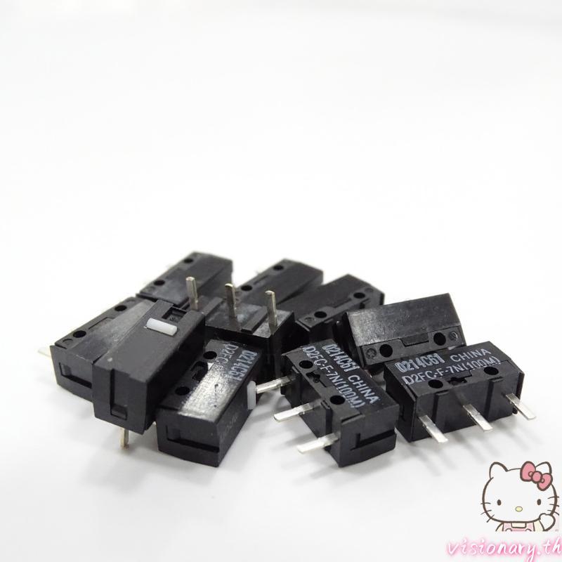 Vision D2FC-F-7N Mice Micro Switches ปุ่ม Micro Hot Mice Microswitches 100 ล้าน