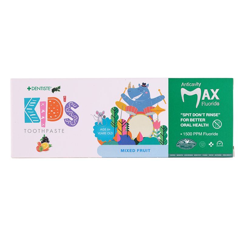 เดนทิสเต้ยาสีฟันสำหรับเด็กกลิ่นมิกซ์ฟรุต 60ก Dentiste Kids Toothpaste Mixed Fruit 60g. [หมายเลขบาร์โค้ด 9300807065525 ]