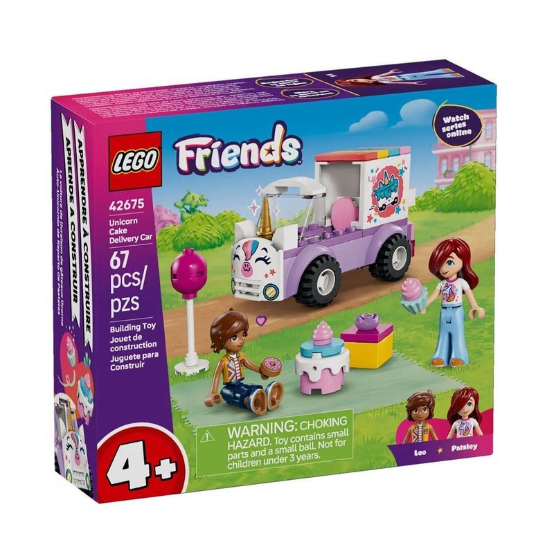 LEGO LEGO Building Blocks Good Friend Series 42675 Unicorn Cake Delivery Car Matching Toys ของขวัญปี