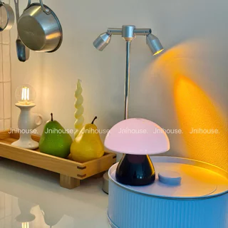 [พร้อมส่ง] Jnihouse : โคมไฟเห็ดพาสเทล (Mini Mushroom Lamp)