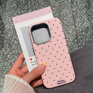 เคสไอโฟน 11 สำหรับ iPhone 17 16 14 15 12 13 Pro Max 16 15 7 8 14 Plus X XR XS ปกหนังลายจุดสีสันสดใสน่ารัก
