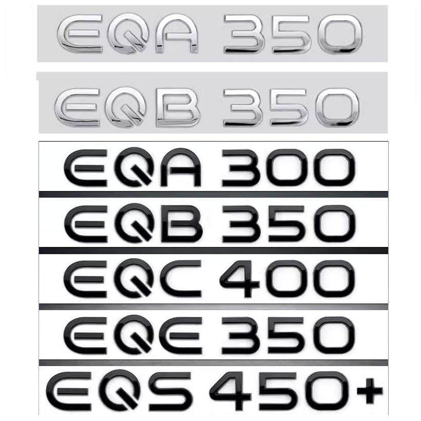 Mercedes-Benz รถป้ายดัดแปลง EQE53 EQS53 EQB350EQC400 EQS450 EQA260 ป้ายคําหางป้ายสติกเกอร์