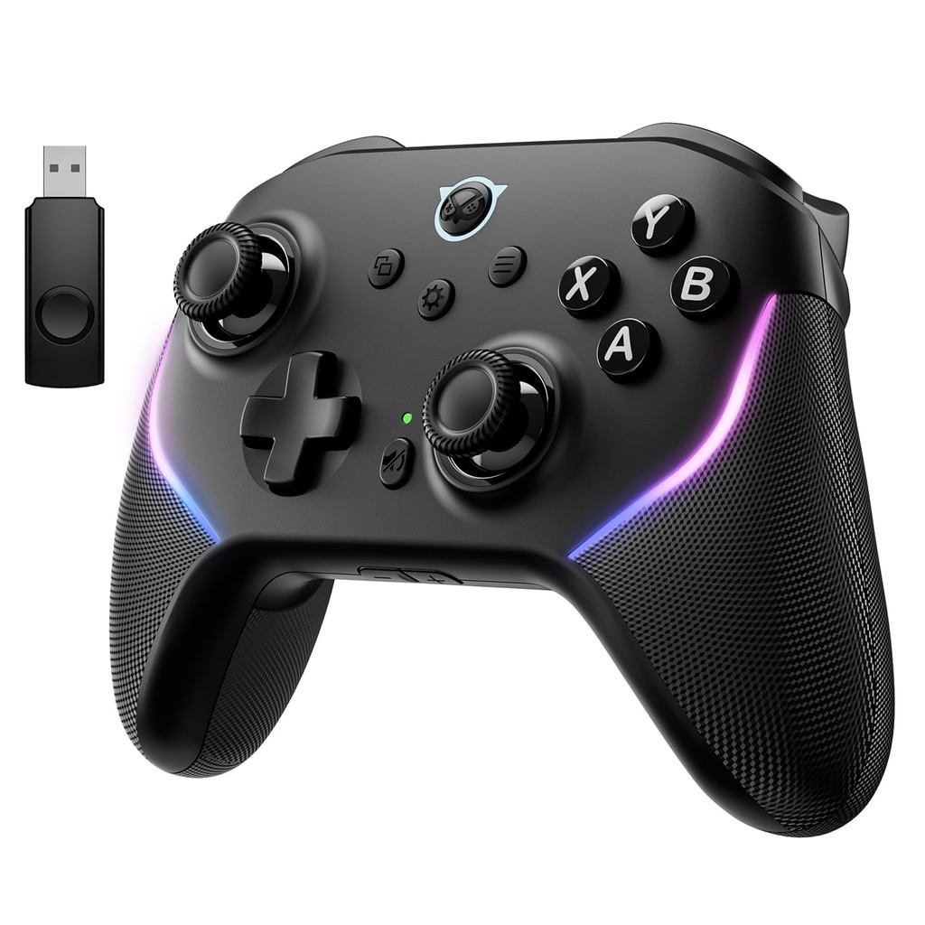 NYXI Master P1 คอนโทรลเลอร์ไร้สาย PC, Triggers Dual-Mode, จอยสติ๊กเอฟเฟกต์ห้องโถง, อัตราสํารวจ 1000H