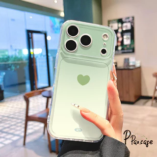 เคสใส ลายไล่สี+หัวใจ สไตล์หวานหวานกันกระแทก สำหรับ IPhone 16 17 13 Air 14 11 16 15 12 Pro Max 15 16 14 8 7 Plus XR X XS